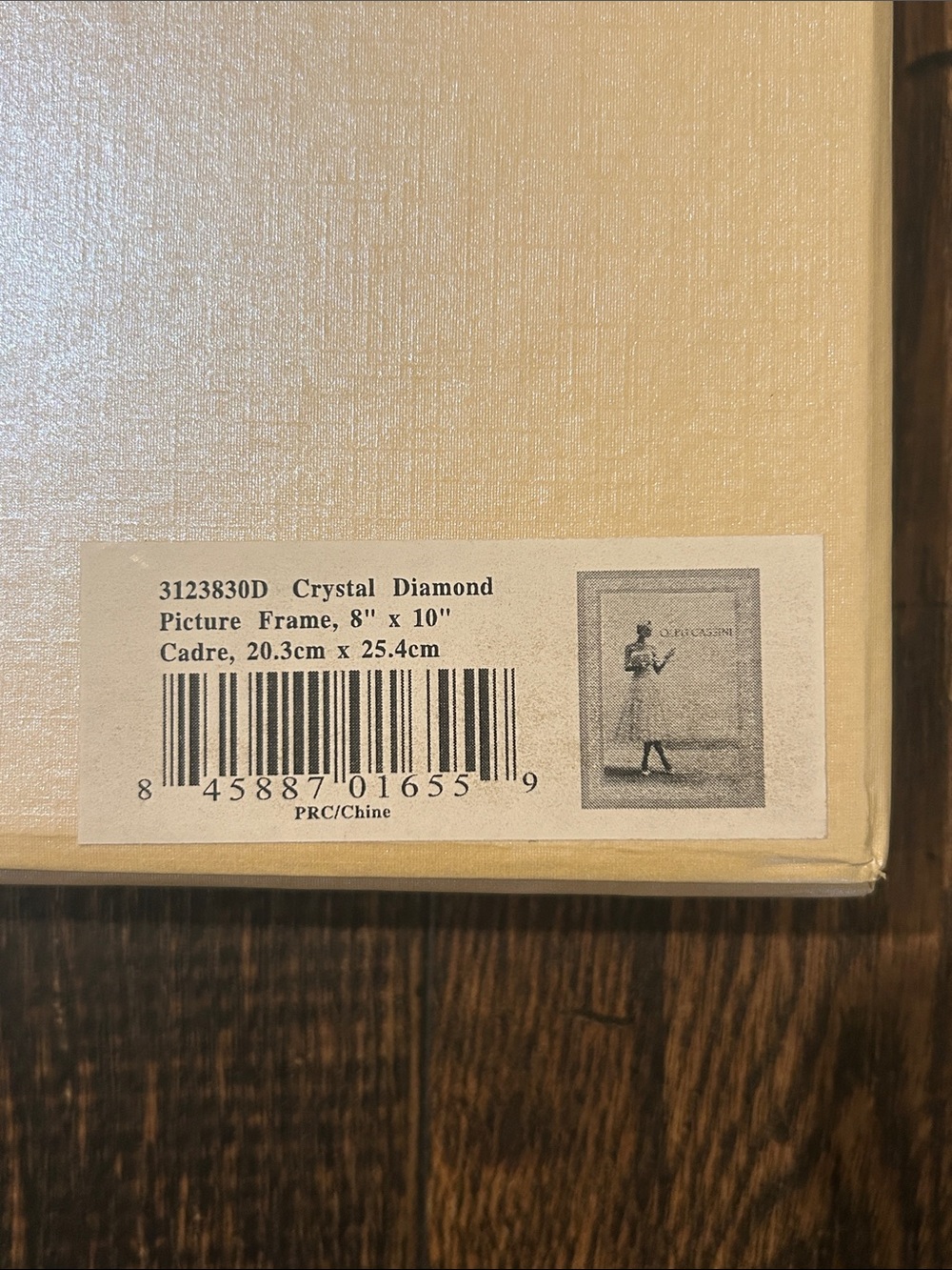 Oleg Cassini Crystal Diamond Picture Frame, 8x10 - Picture 3 of 4